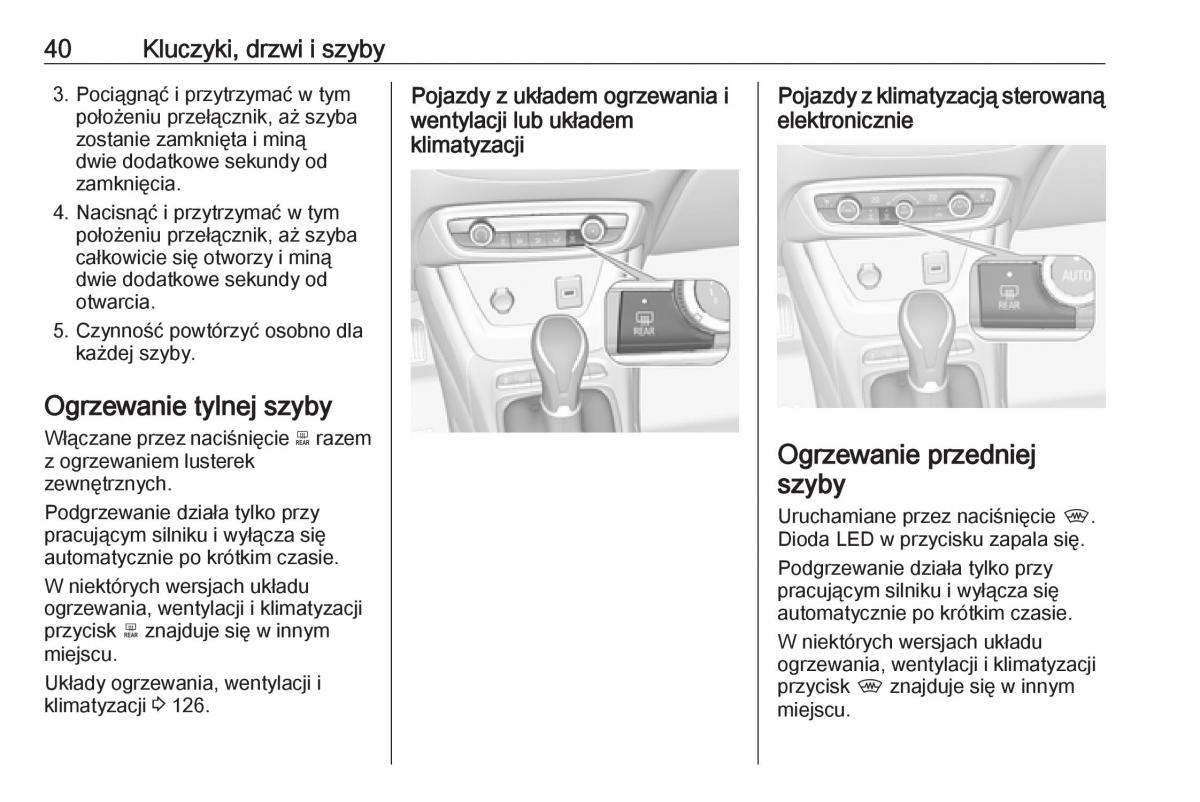 Opel Crossland X instrukcja obslugi / page 42