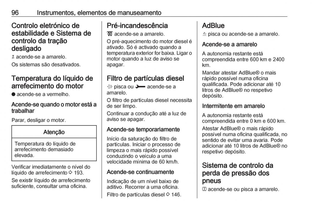 Opel Crossland X manual del propietario / page 98