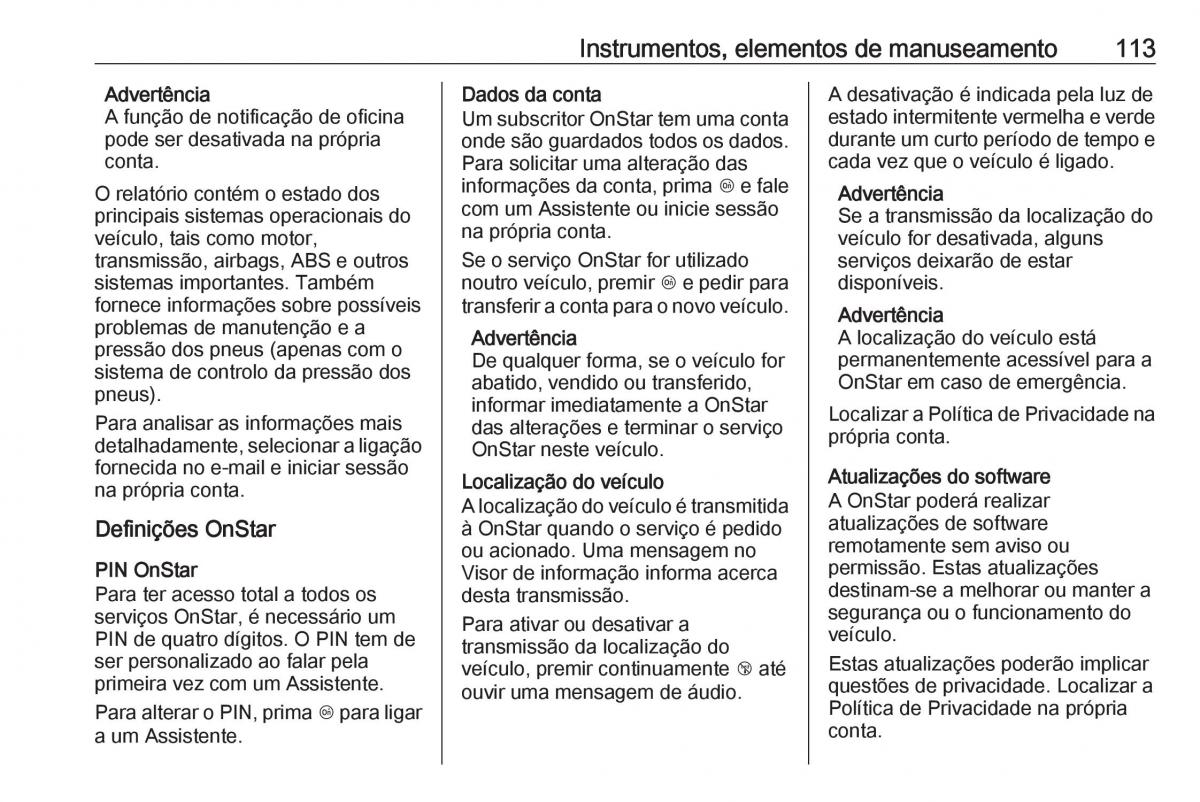 Opel Crossland X manual del propietario / page 115