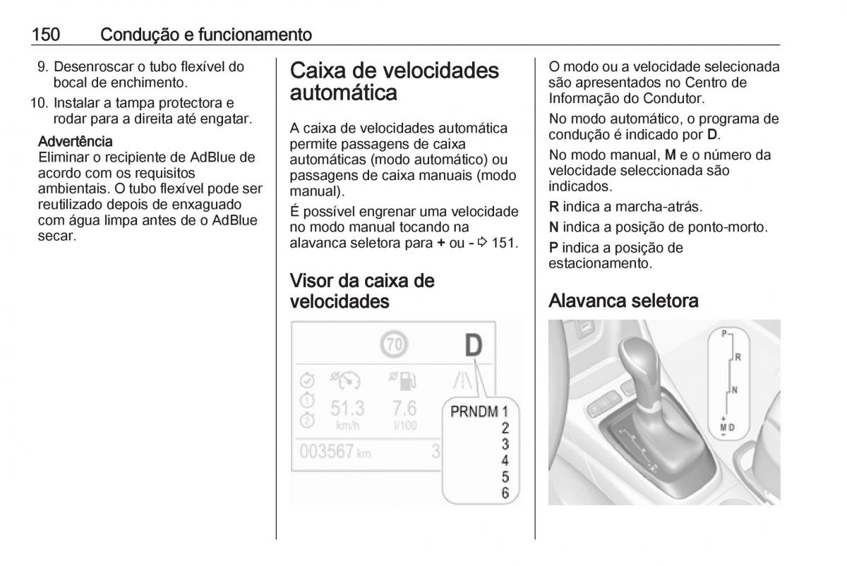 Opel Crossland X manual del propietario / page 152