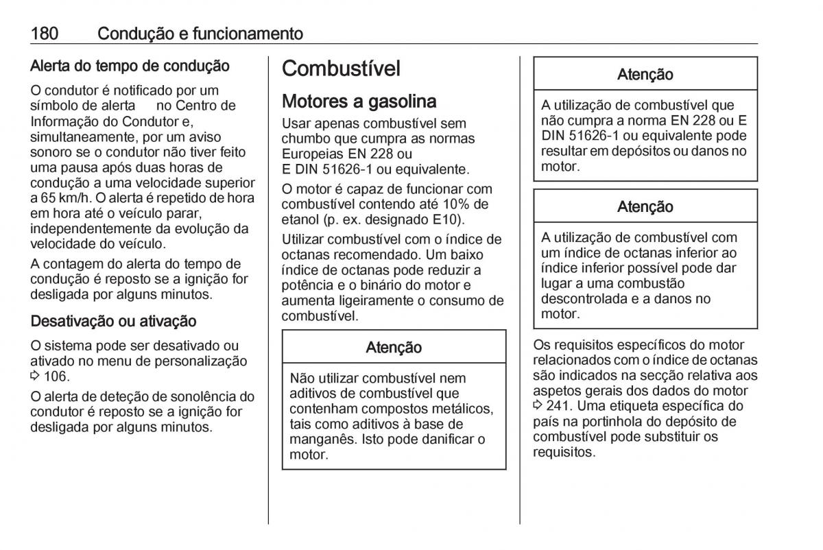 Opel Crossland X manual del propietario / page 182