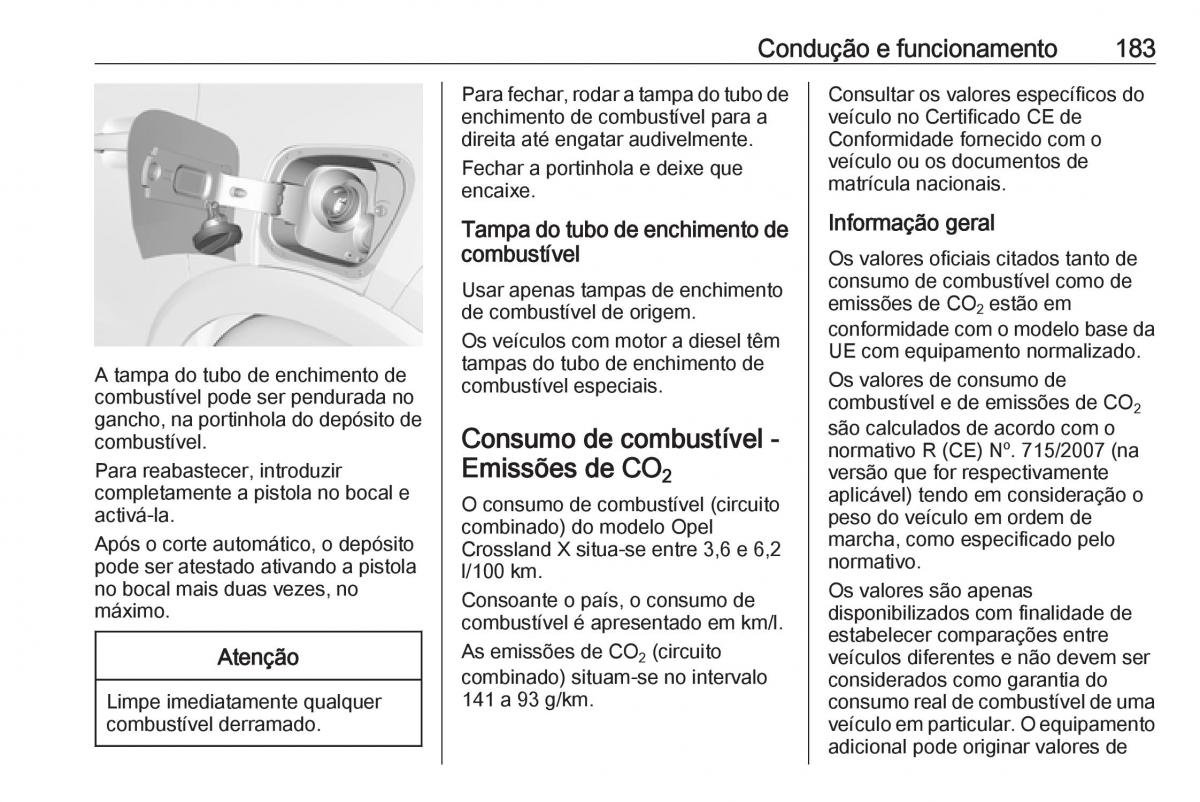 Opel Crossland X manual del propietario / page 185