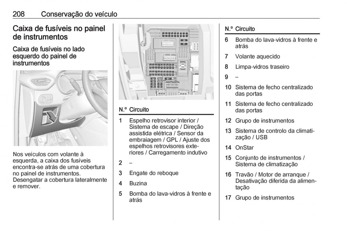 Opel Crossland X manual del propietario / page 210