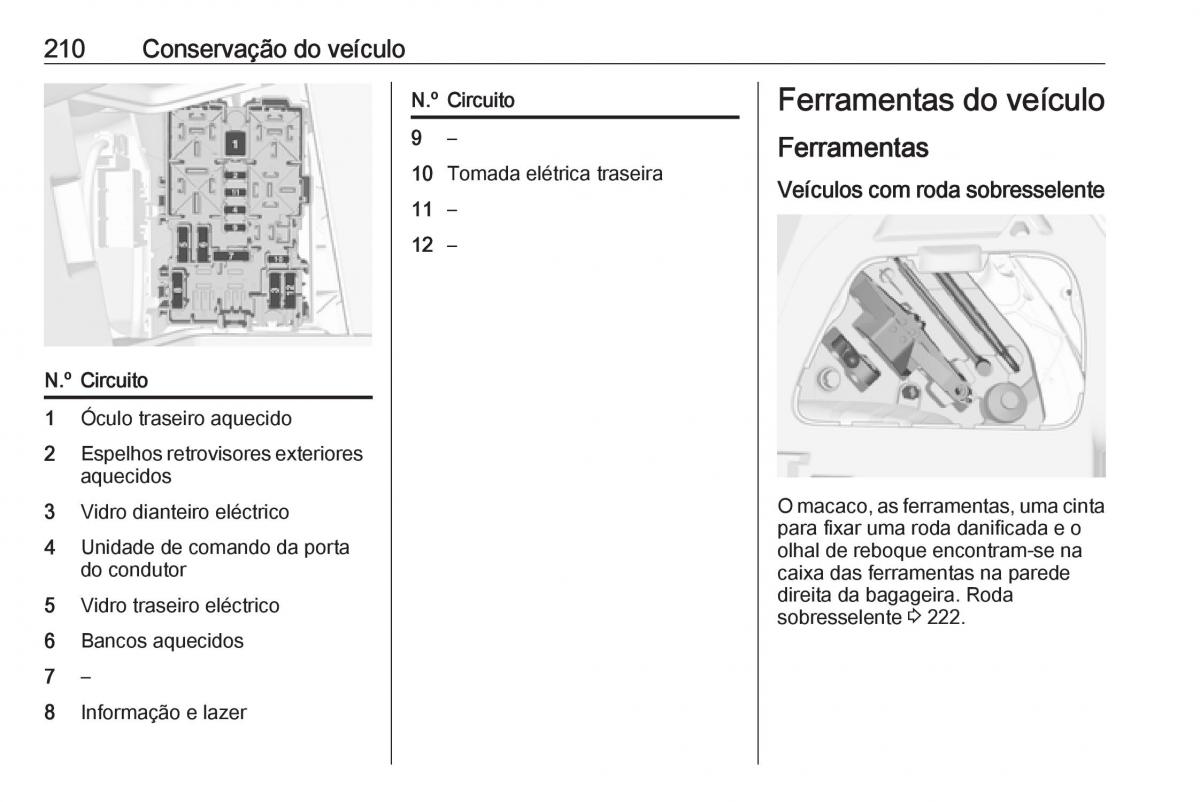 Opel Crossland X manual del propietario / page 212