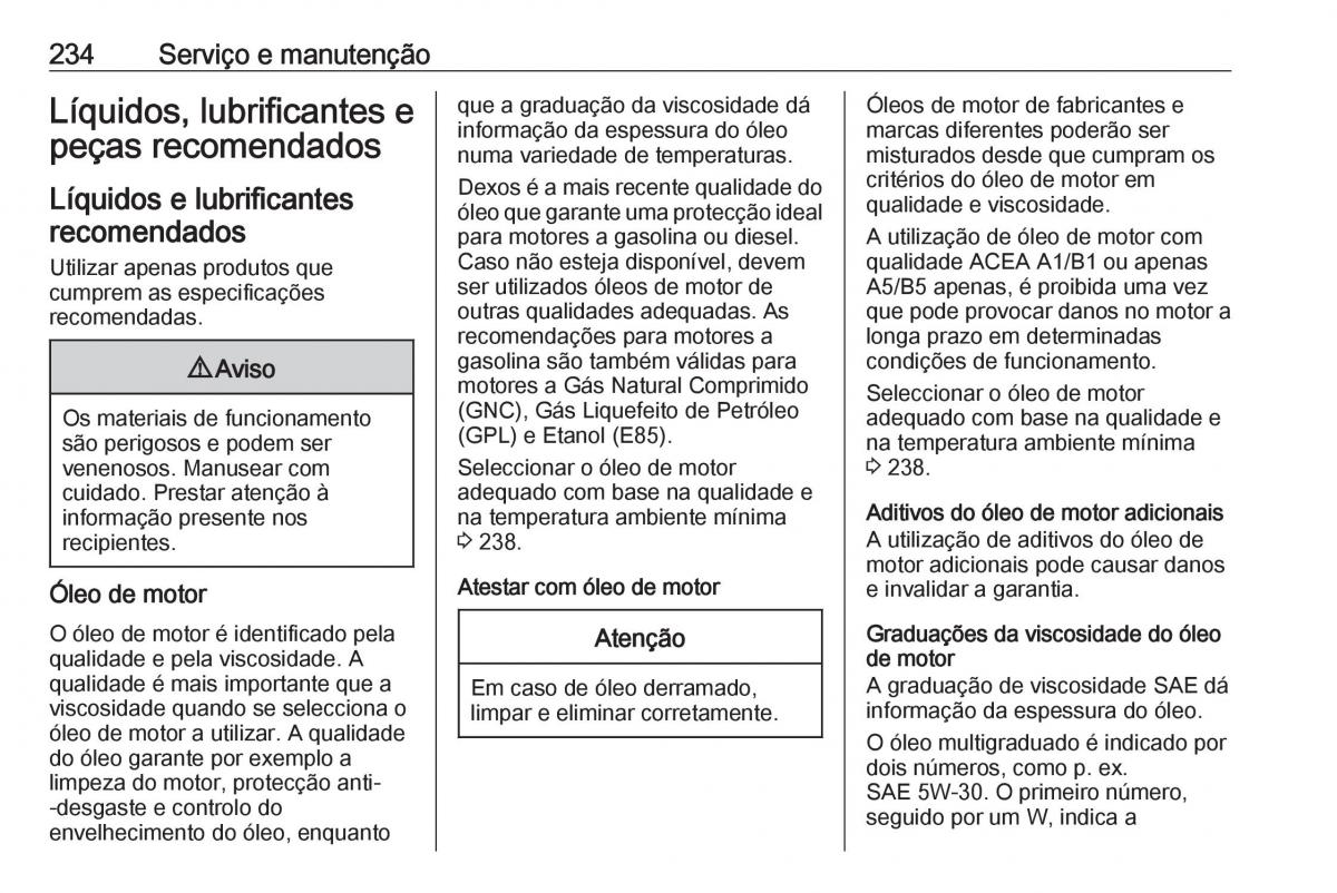 Opel Crossland X manual del propietario / page 236