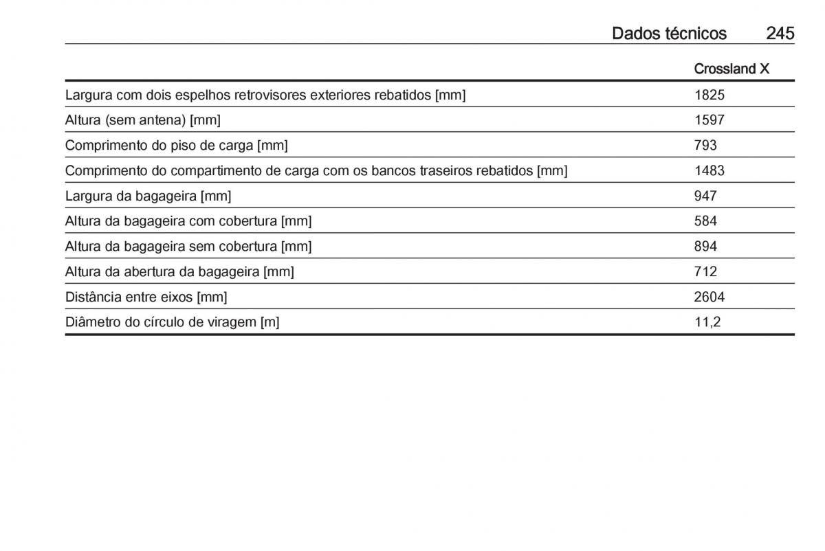 Opel Crossland X manual del propietario / page 247