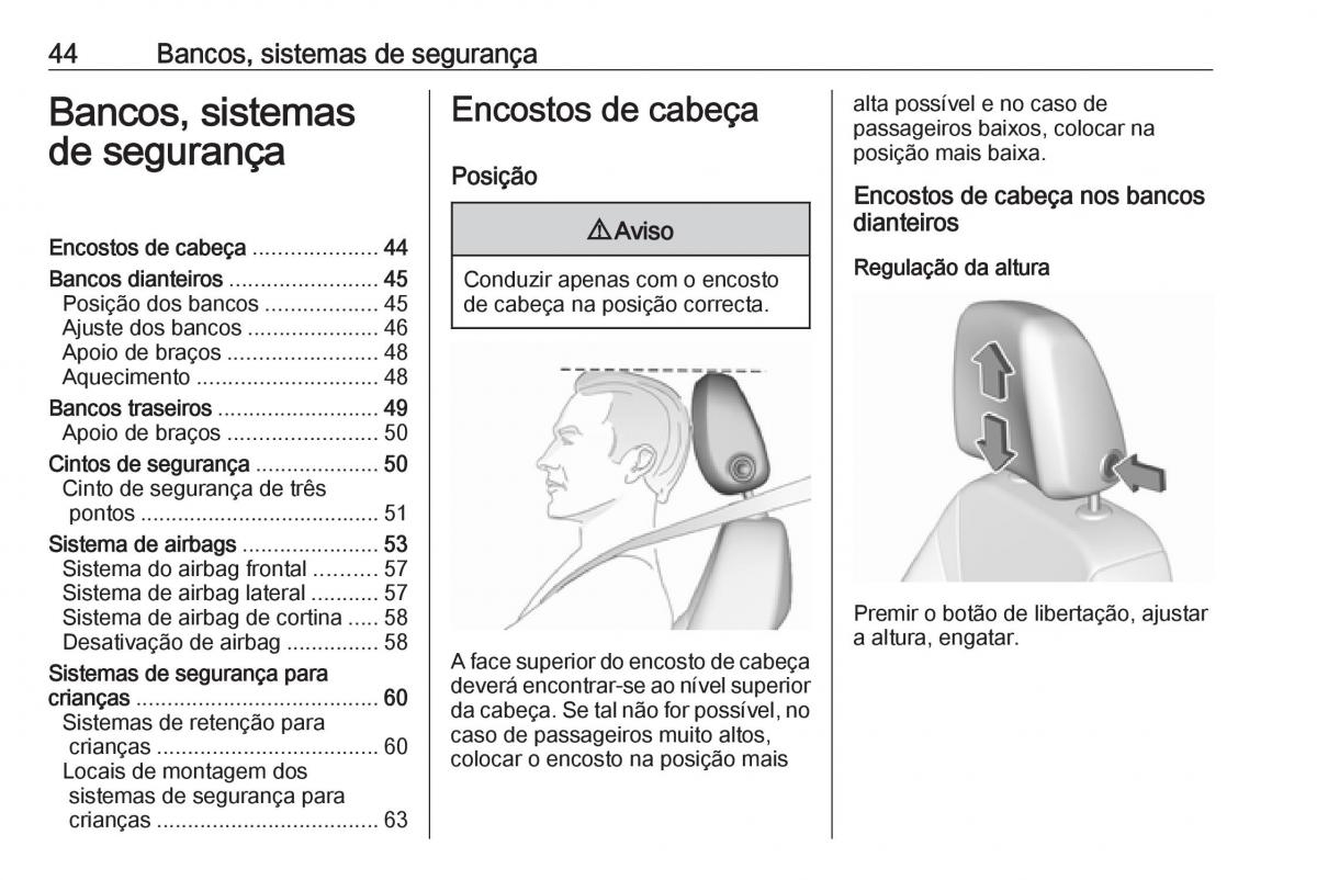 Opel Crossland X manual del propietario / page 46