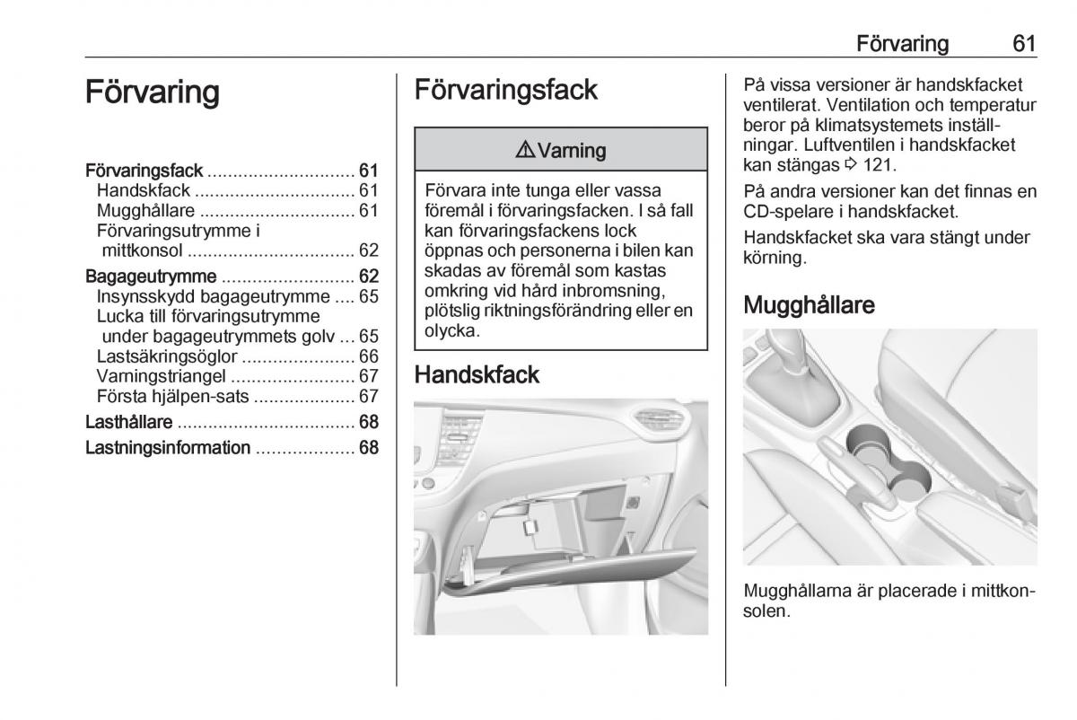 Opel Crossland X instruktionsbok / page 63