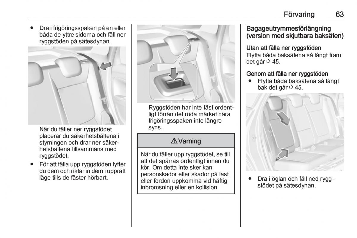 Opel Crossland X instruktionsbok / page 65