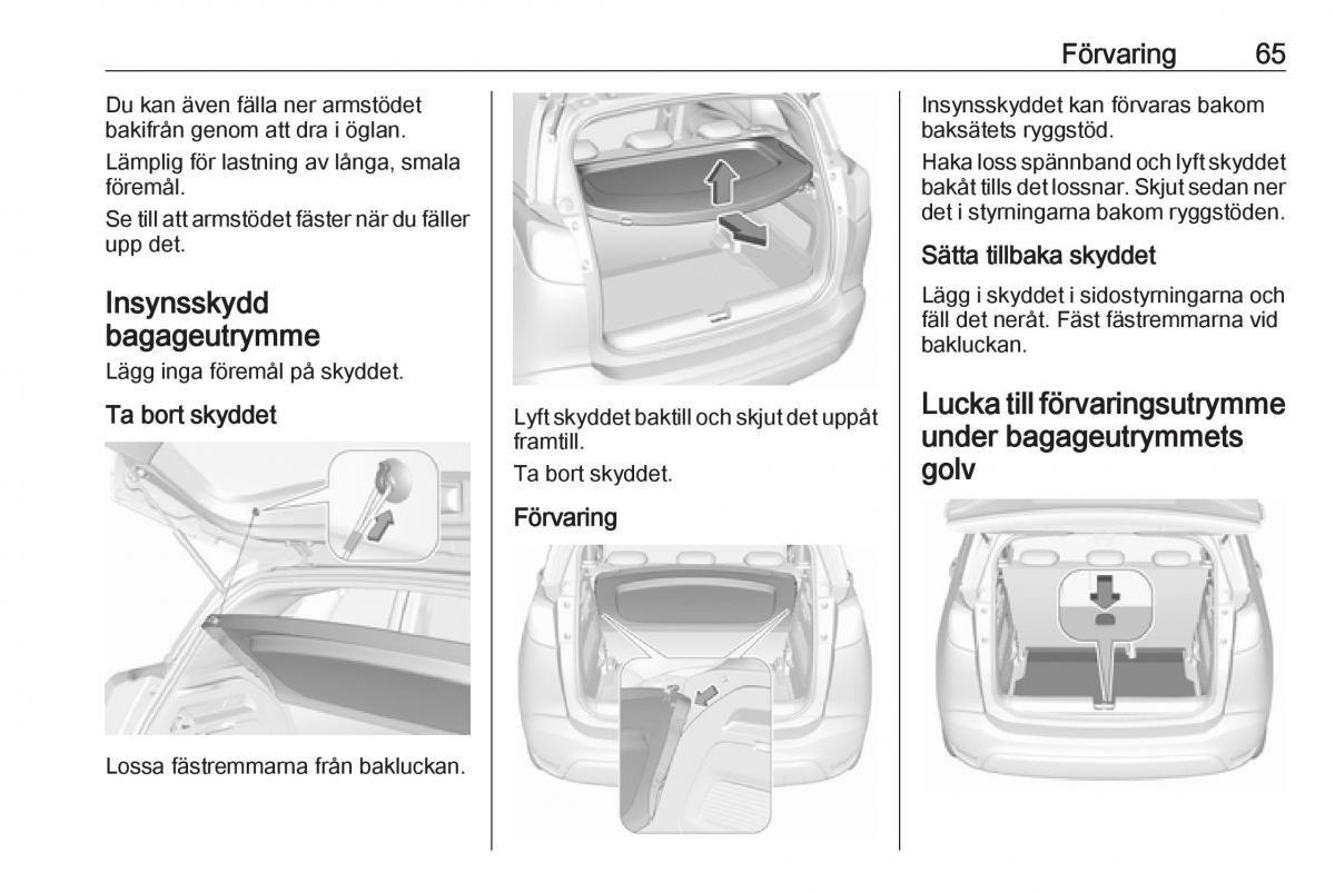 Opel Crossland X instruktionsbok / page 67