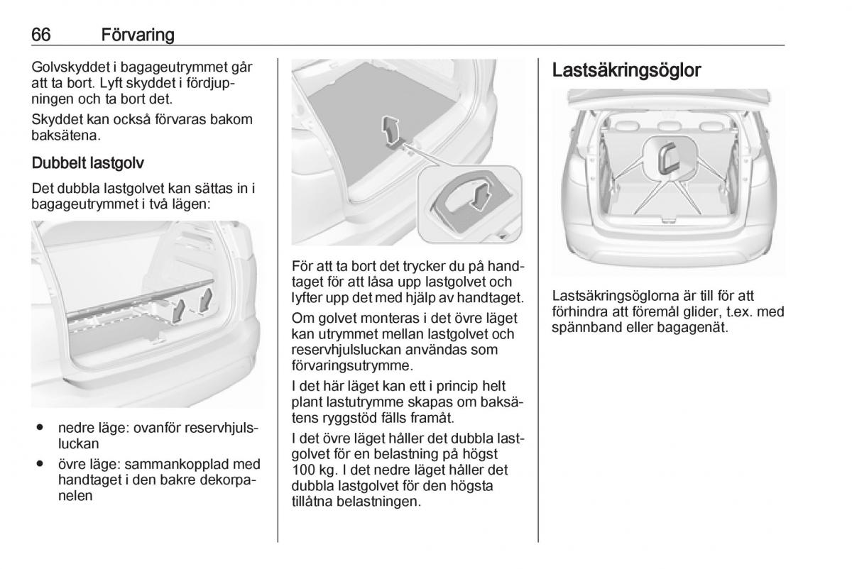 Opel Crossland X instruktionsbok / page 68