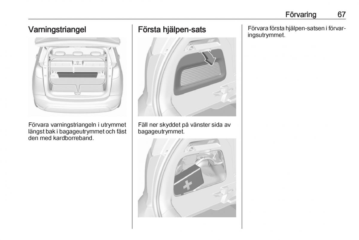 Opel Crossland X instruktionsbok / page 69