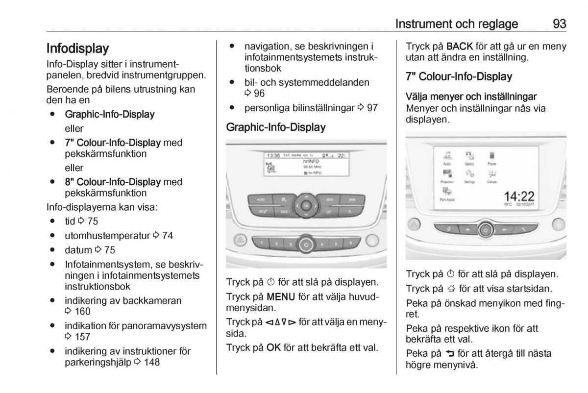 Opel Crossland X instruktionsbok / page 95