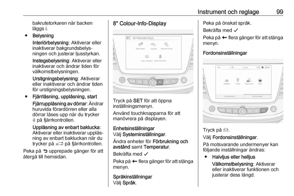 Opel Crossland X instruktionsbok / page 101