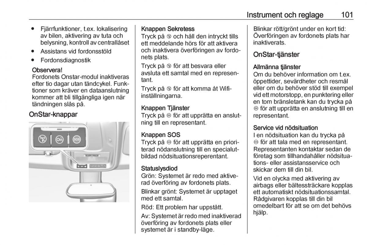 Opel Crossland X instruktionsbok / page 103