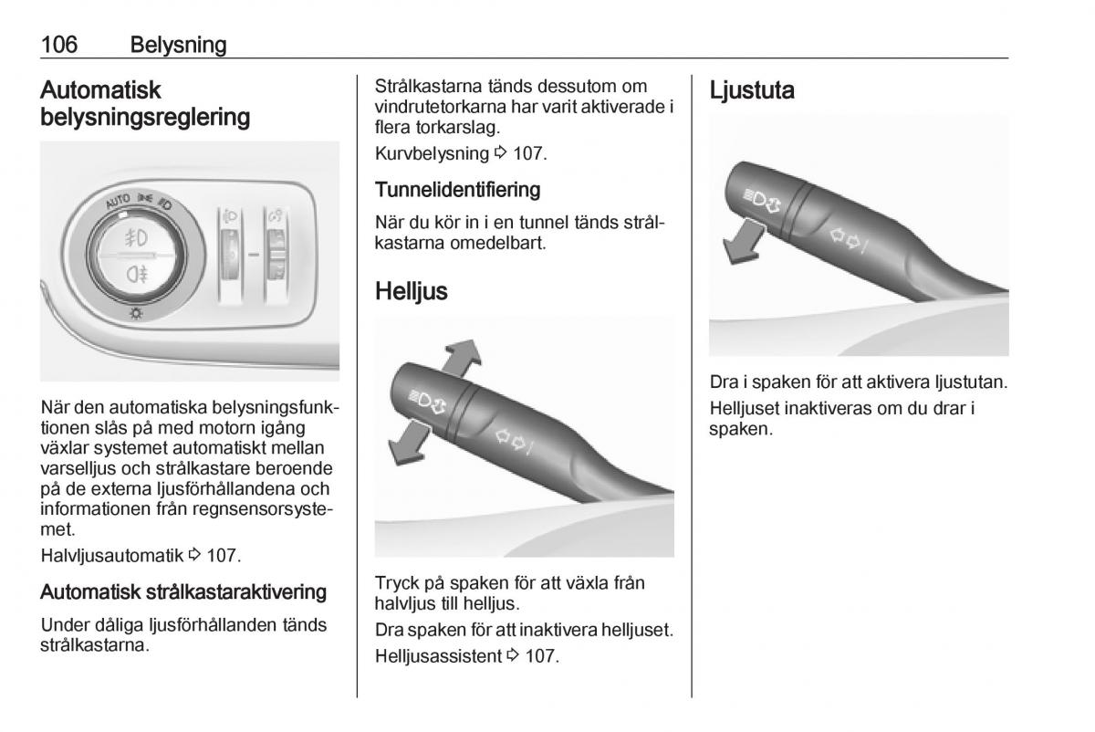 Opel Crossland X instruktionsbok / page 108