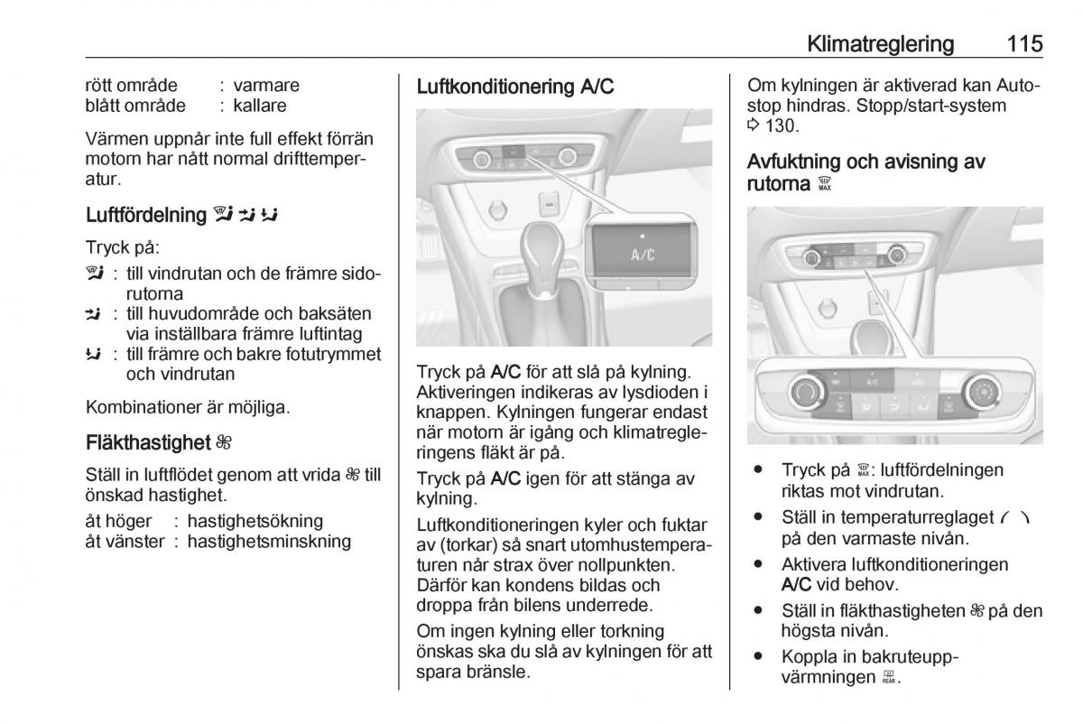 Opel Crossland X instruktionsbok / page 117