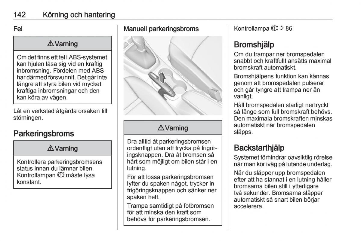 Opel Crossland X instruktionsbok / page 144