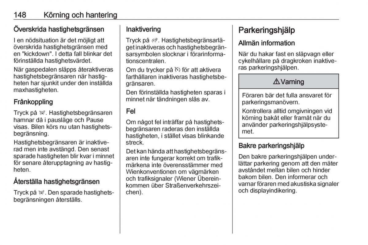 Opel Crossland X instruktionsbok / page 150