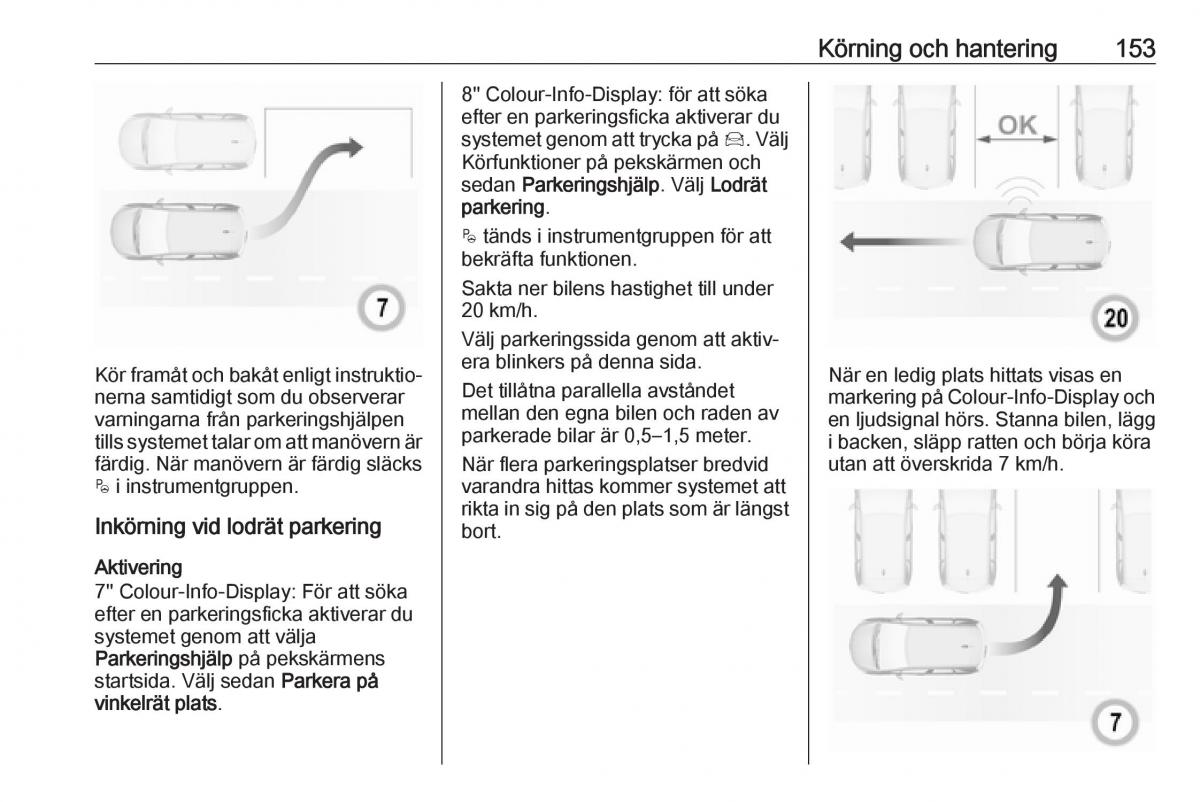 Opel Crossland X instruktionsbok / page 155