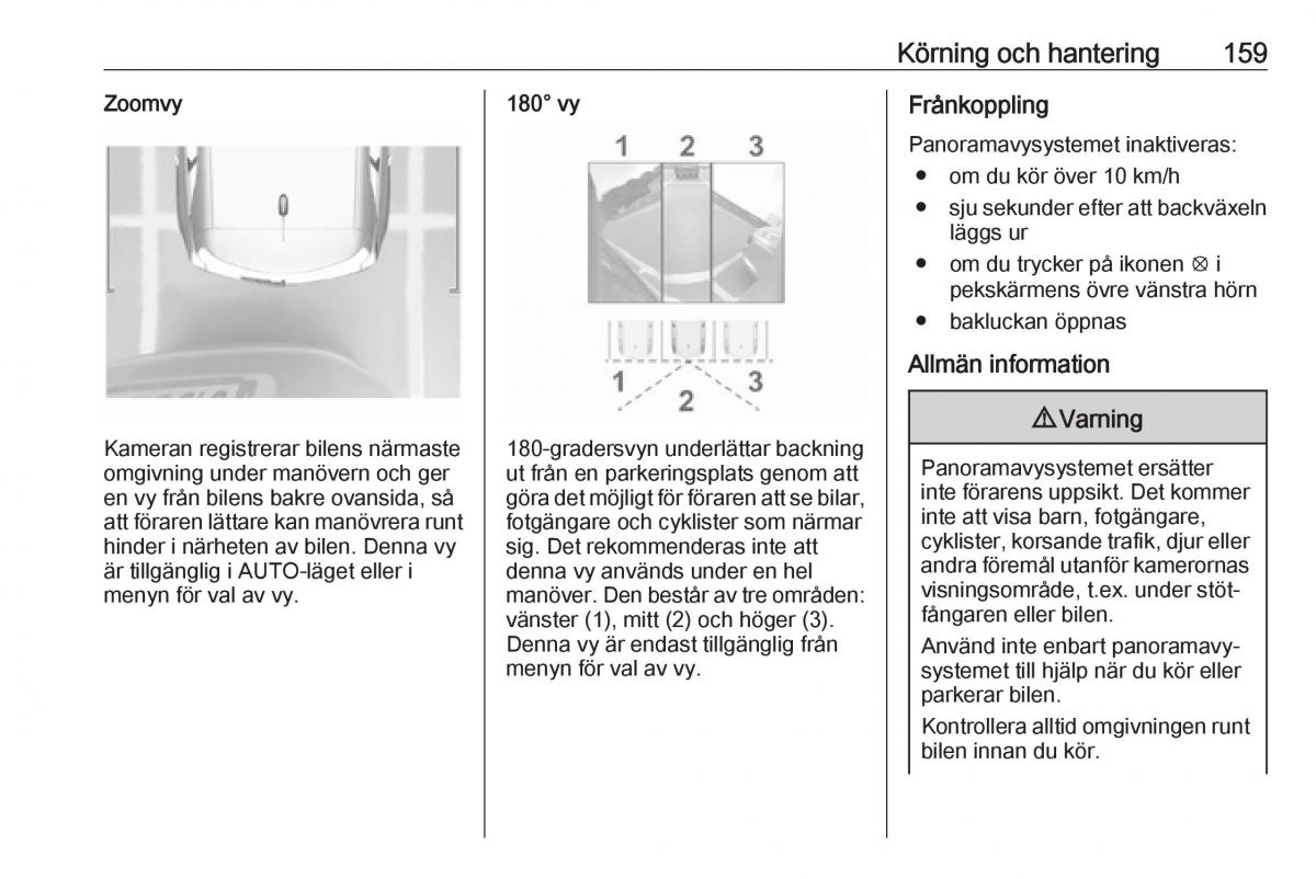 Opel Crossland X instruktionsbok / page 161