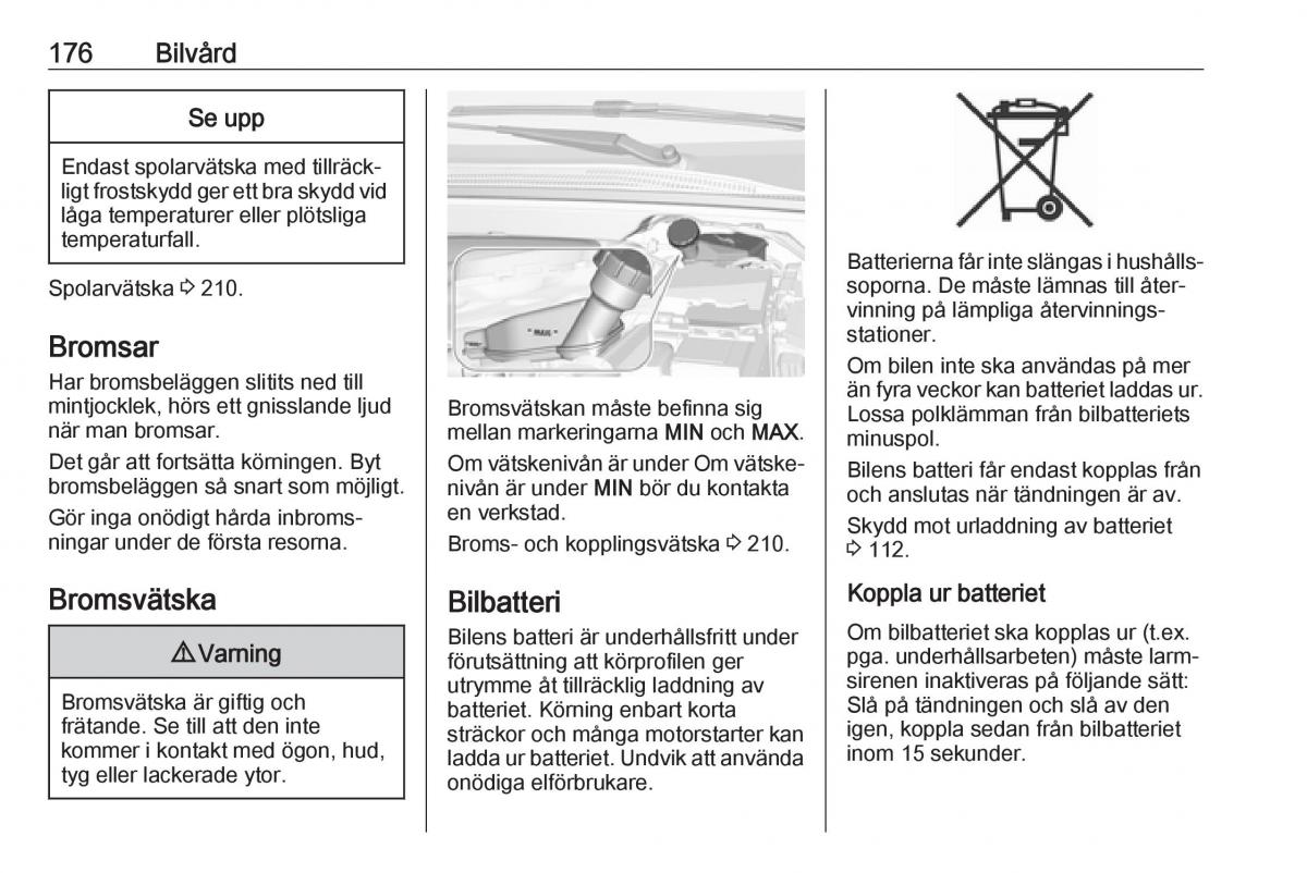 Opel Crossland X instruktionsbok / page 178