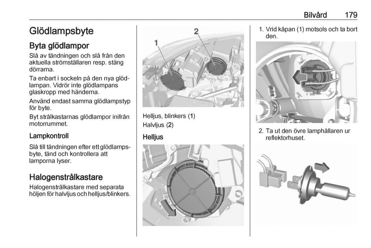 Opel Crossland X instruktionsbok / page 181