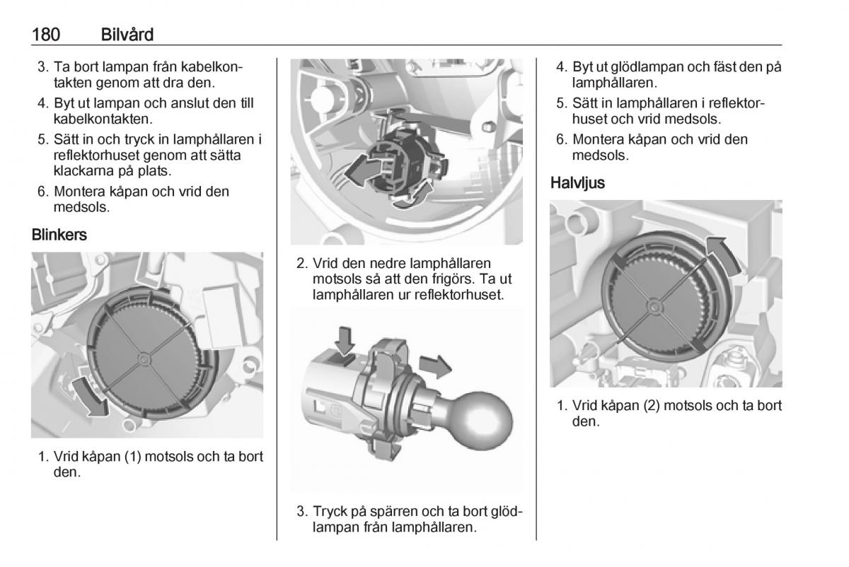 Opel Crossland X instruktionsbok / page 182