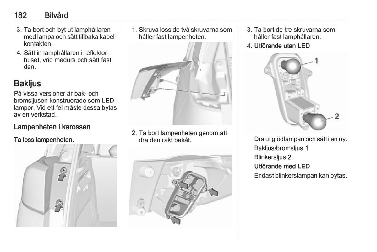 Opel Crossland X instruktionsbok / page 184