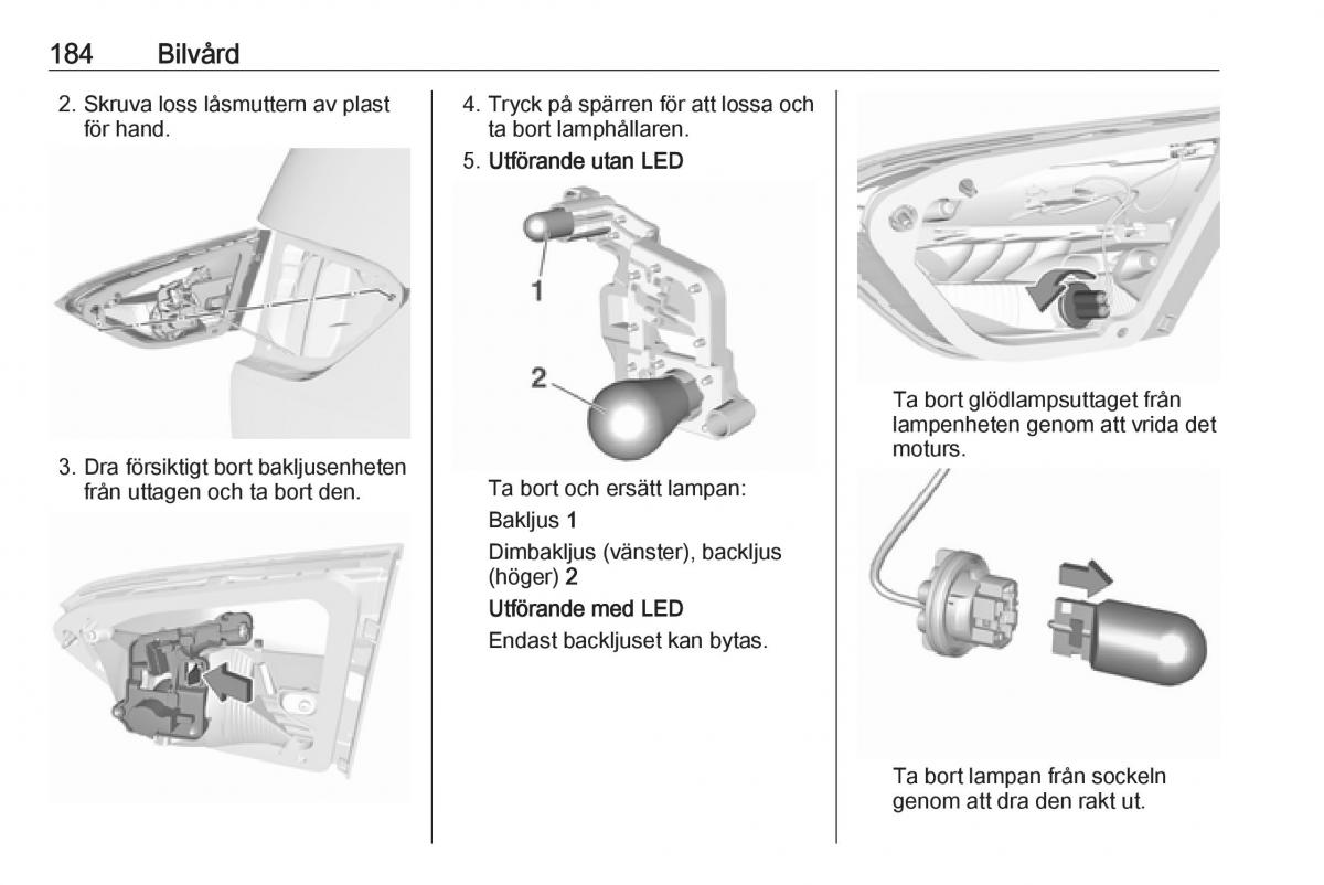 Opel Crossland X instruktionsbok / page 186