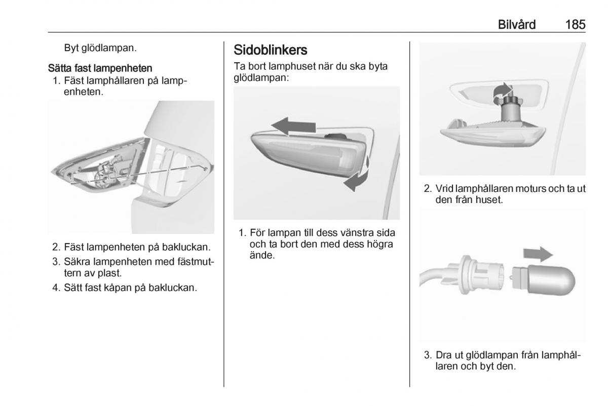 Opel Crossland X instruktionsbok / page 187