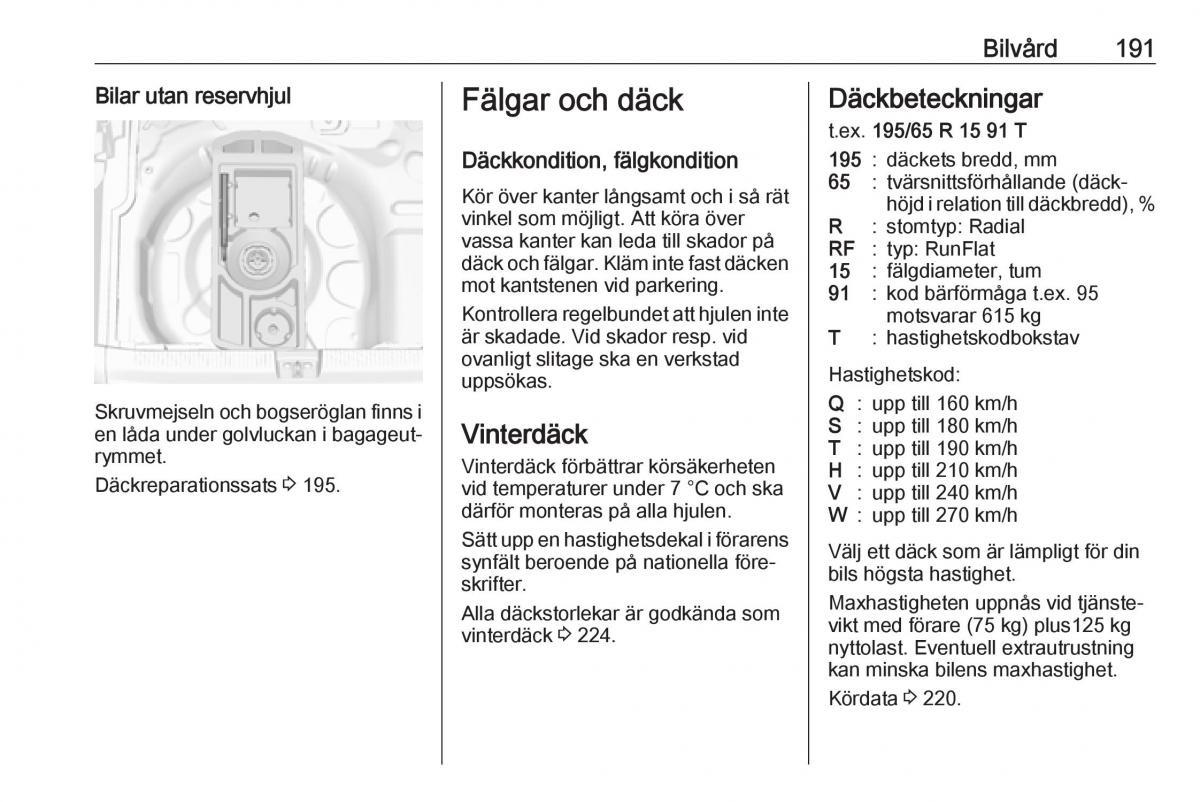 Opel Crossland X instruktionsbok / page 193