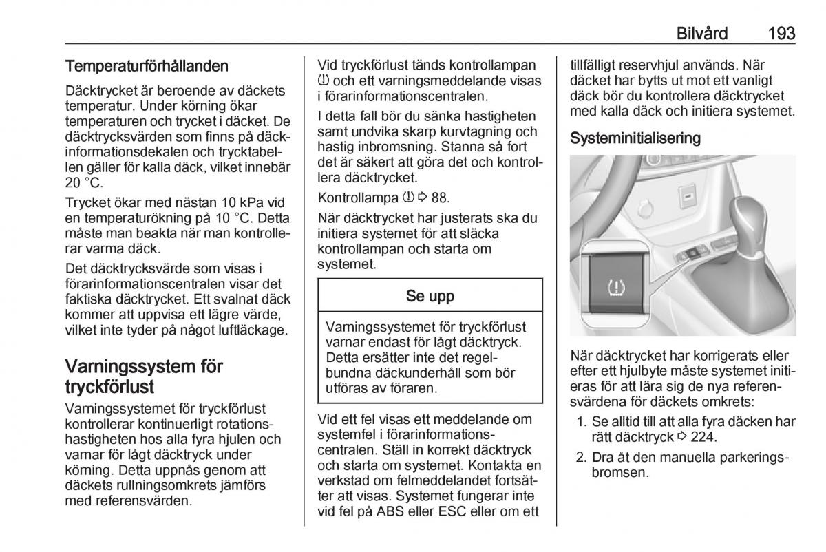 Opel Crossland X instruktionsbok / page 195