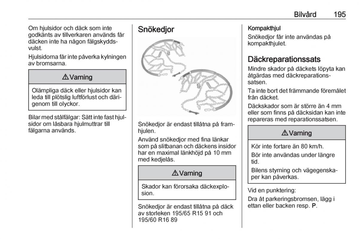 Opel Crossland X instruktionsbok / page 197