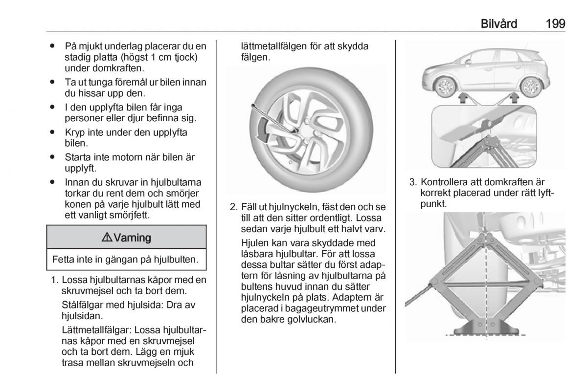 Opel Crossland X instruktionsbok / page 201