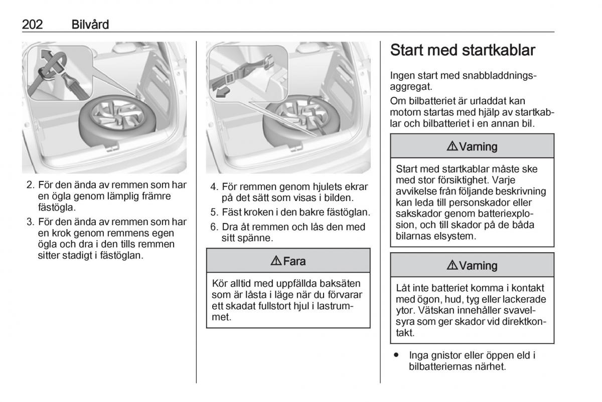 Opel Crossland X instruktionsbok / page 204