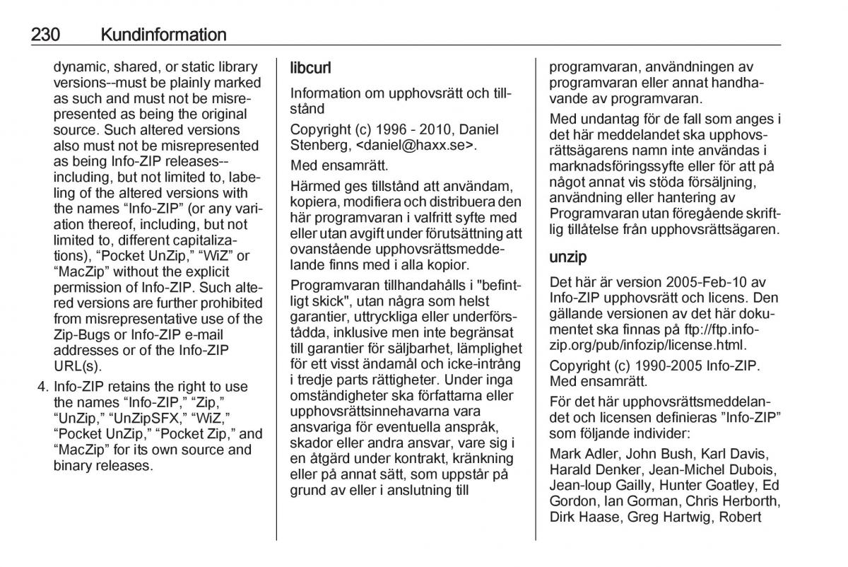 Opel Crossland X instruktionsbok / page 232