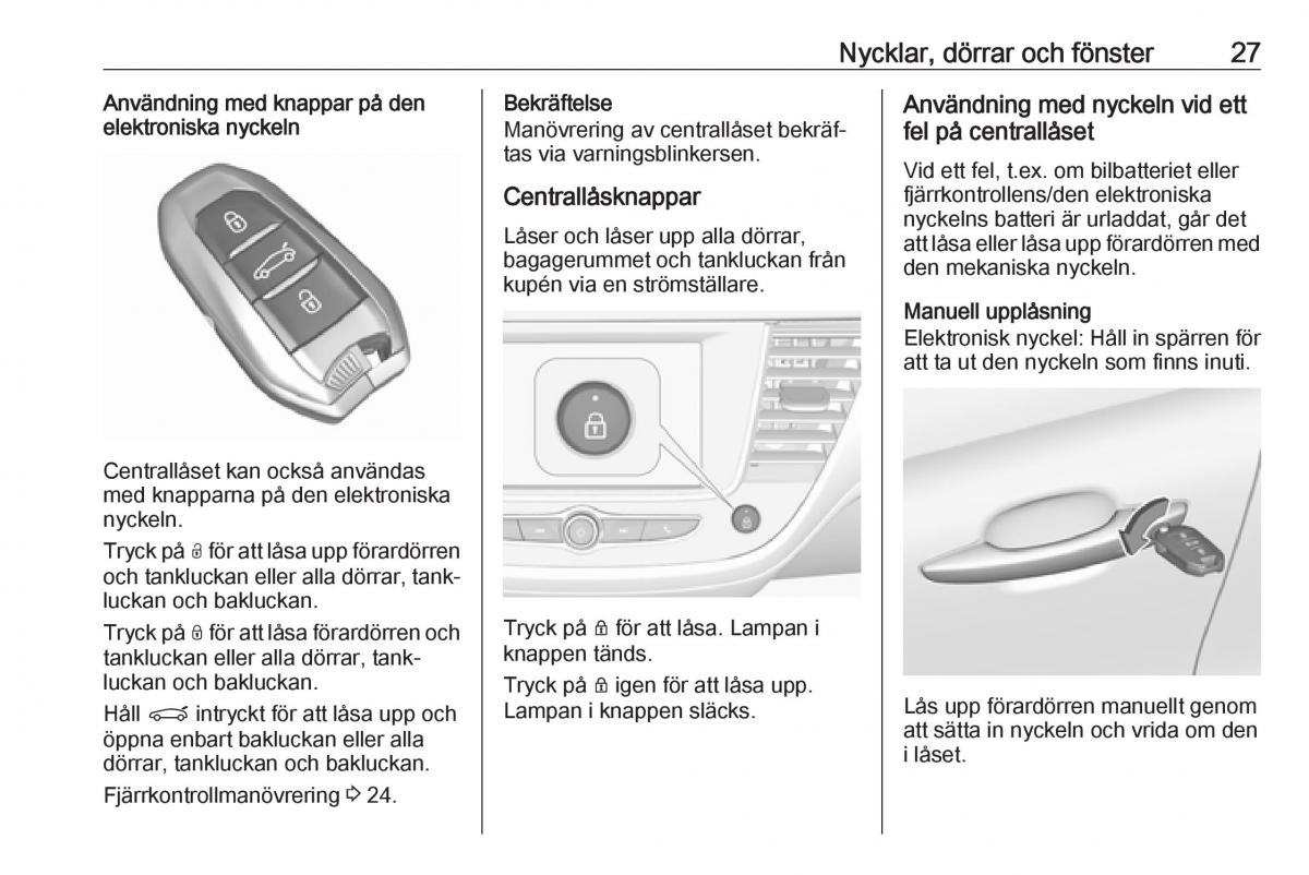 Opel Crossland X instruktionsbok / page 29