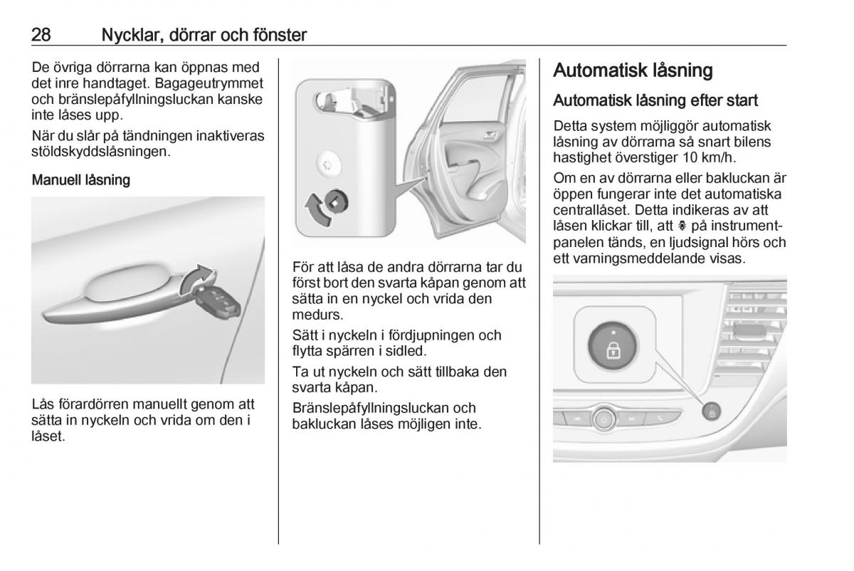 Opel Crossland X instruktionsbok / page 30