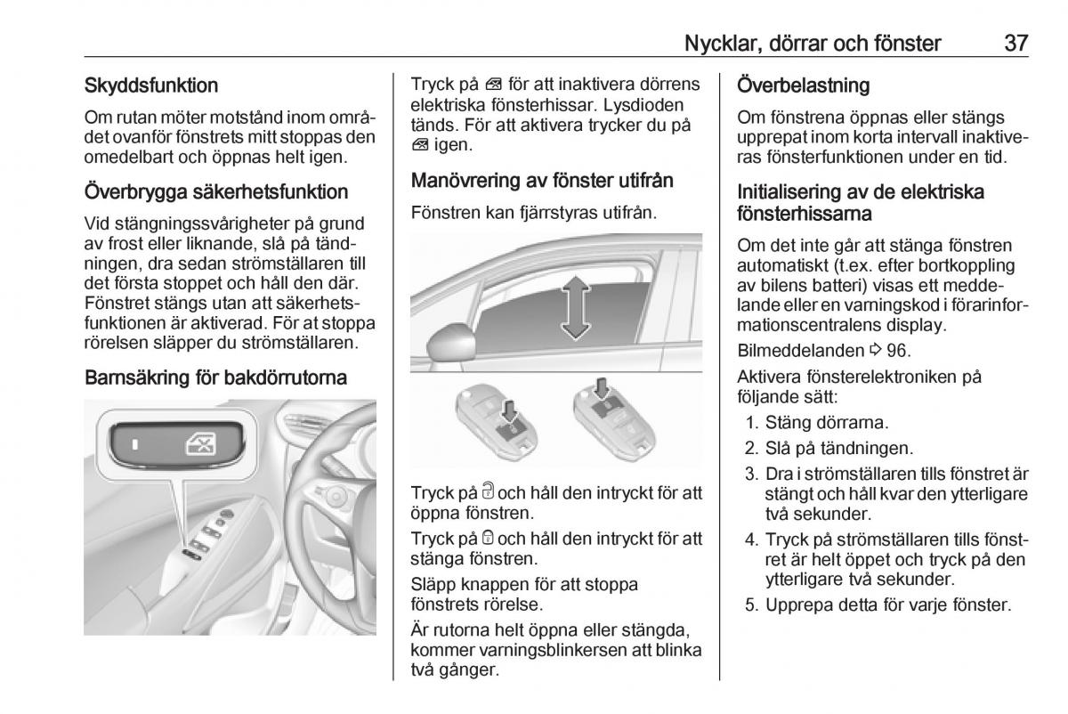 Opel Crossland X instruktionsbok / page 39