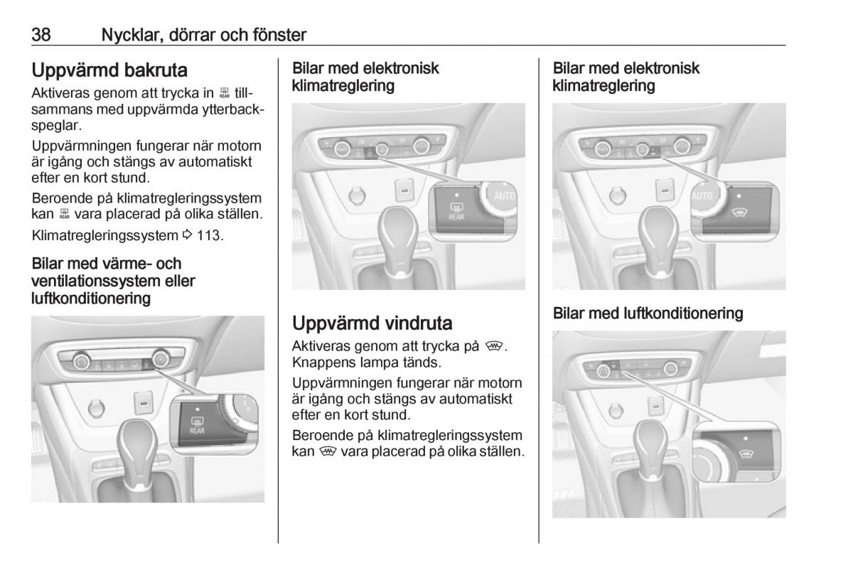 Opel Crossland X instruktionsbok / page 40