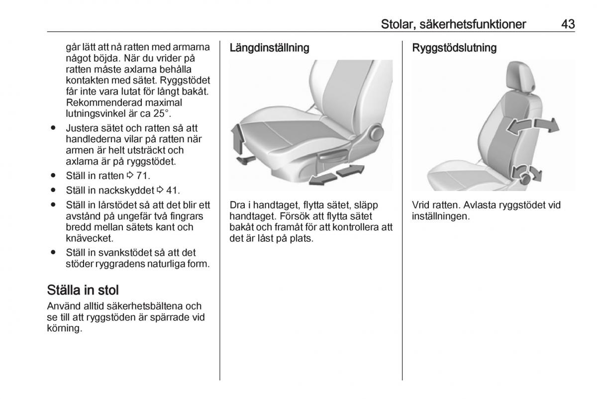 Opel Crossland X instruktionsbok / page 45