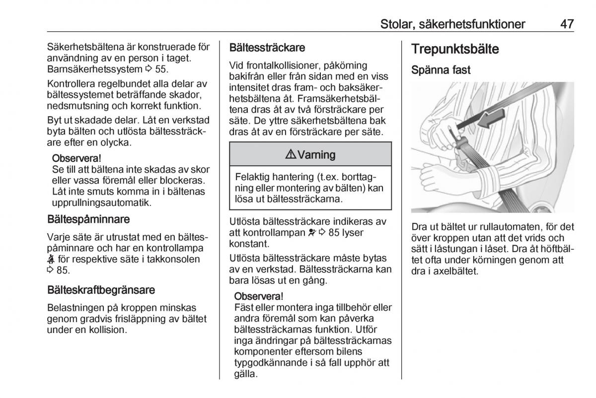 Opel Crossland X instruktionsbok / page 49