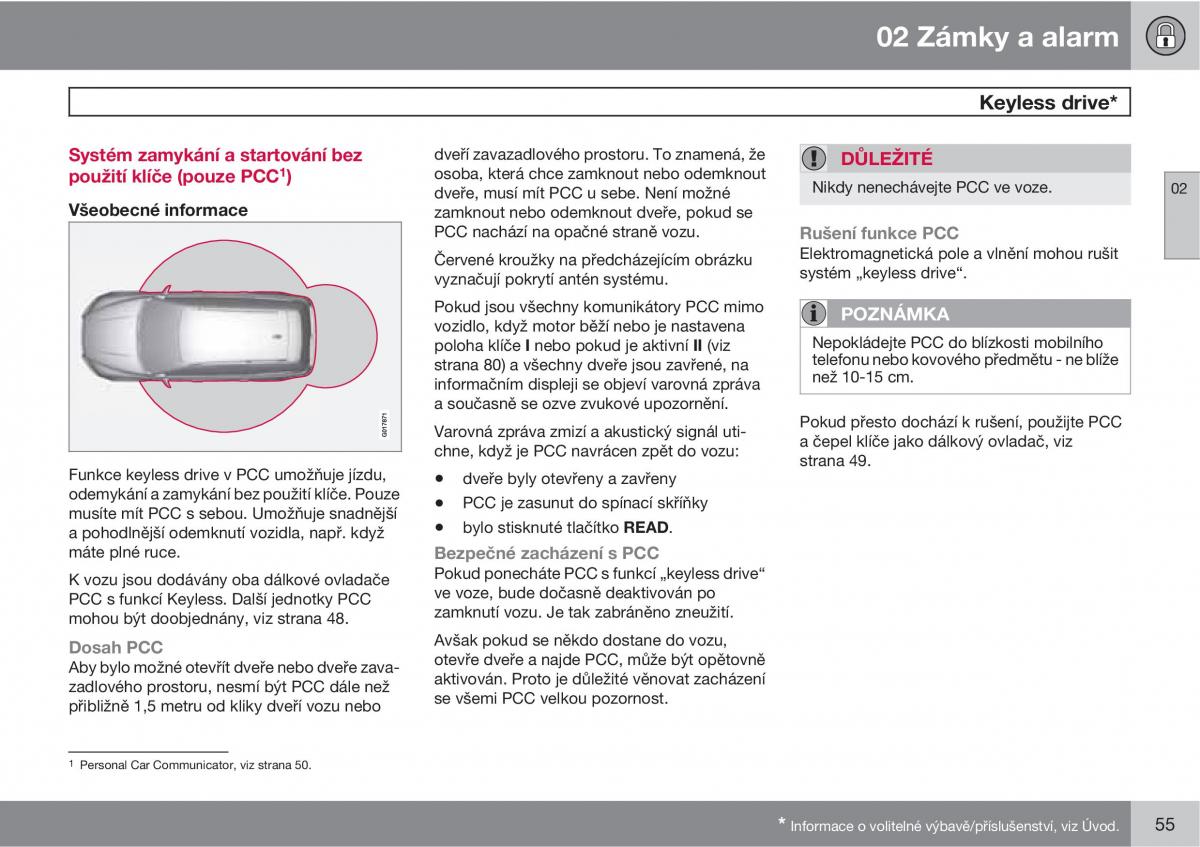 Volvo XC60 I 1 navod k obsludze / page 57