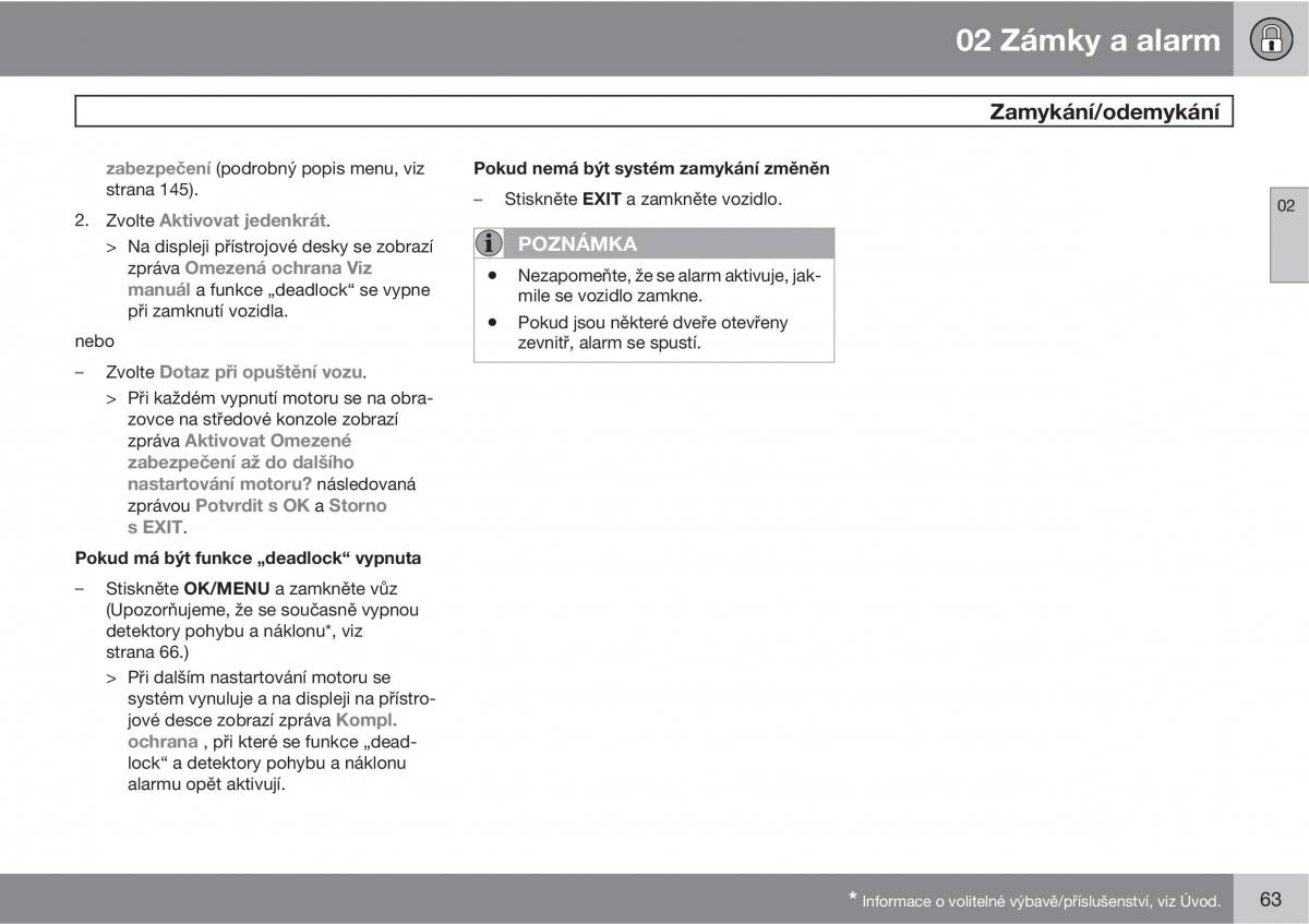 Volvo XC60 I 1 navod k obsludze / page 65