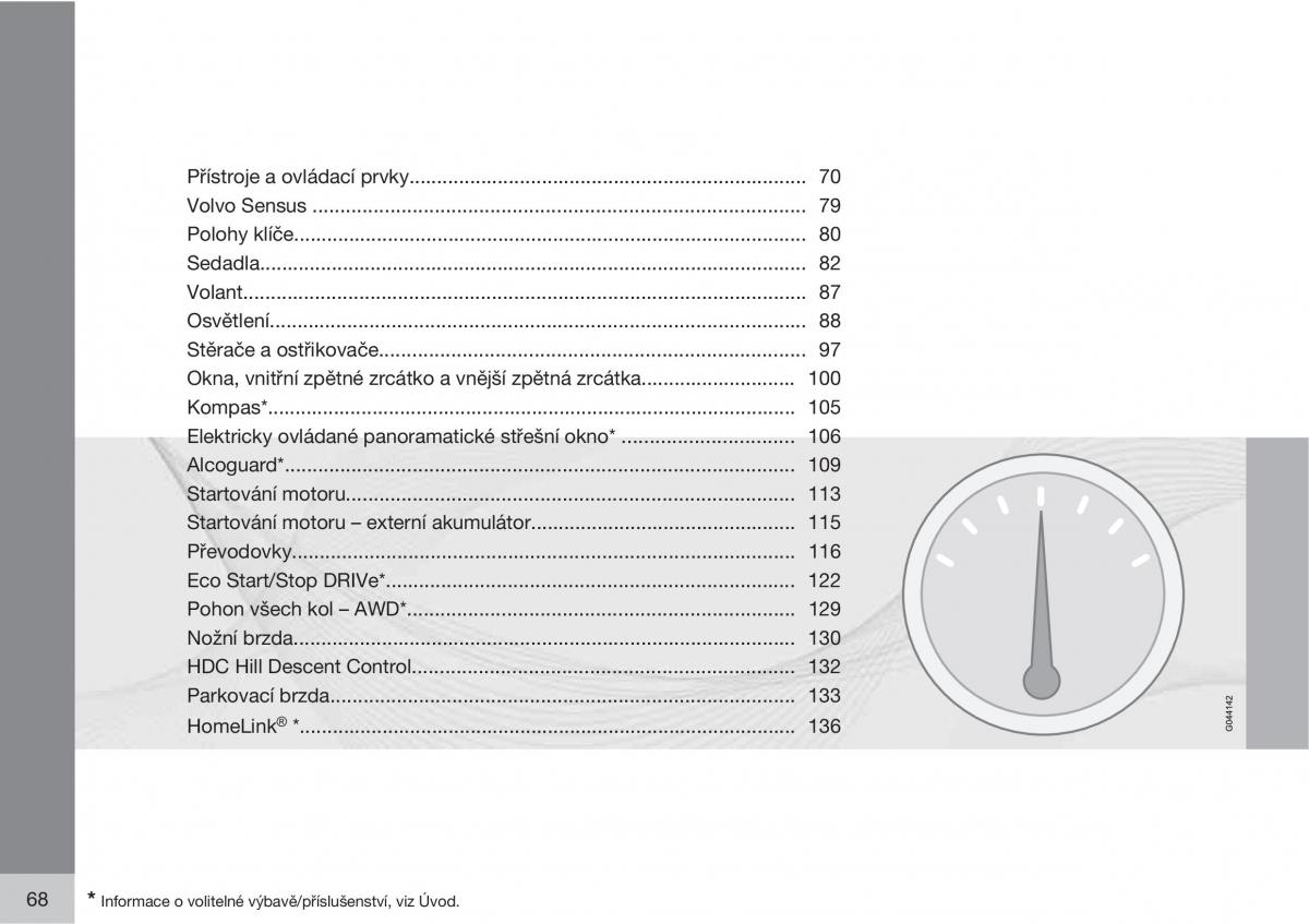 Volvo XC60 I 1 navod k obsludze / page 70