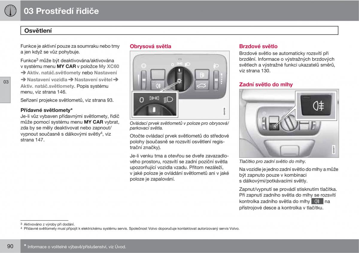 Volvo XC60 I 1 navod k obsludze / page 92