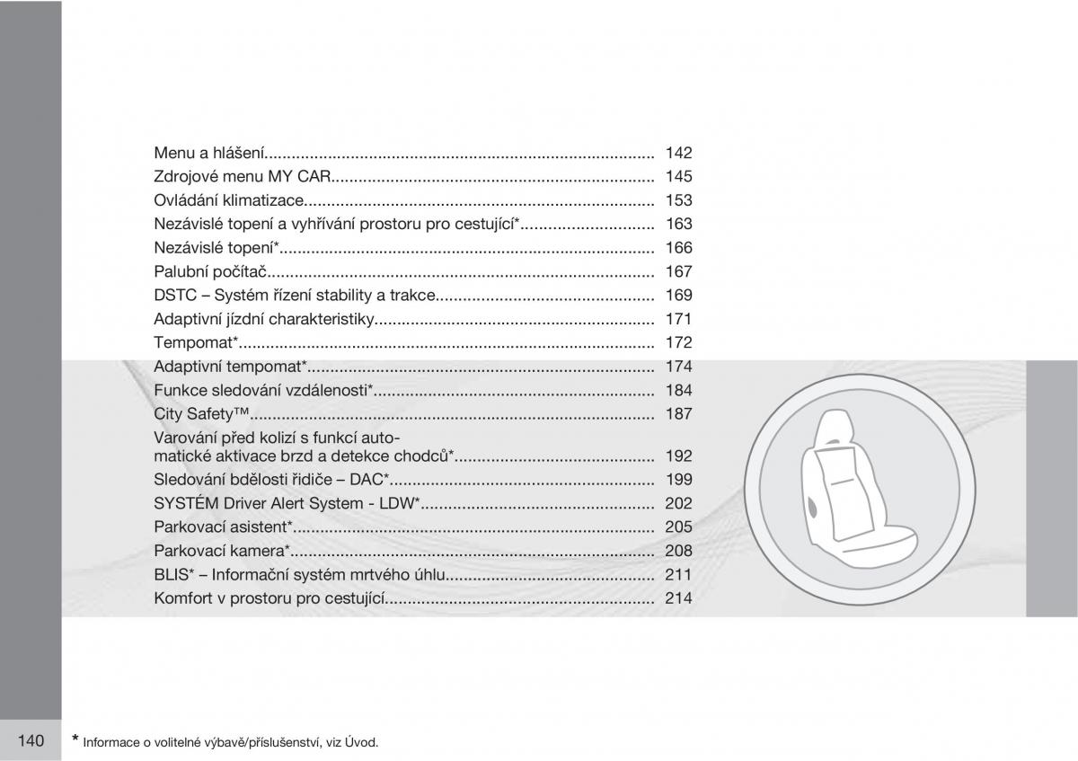 Volvo XC60 I 1 navod k obsludze / page 142