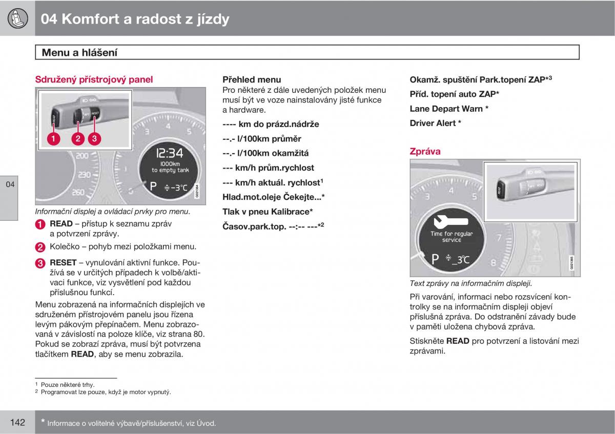 Volvo XC60 I 1 navod k obsludze / page 144