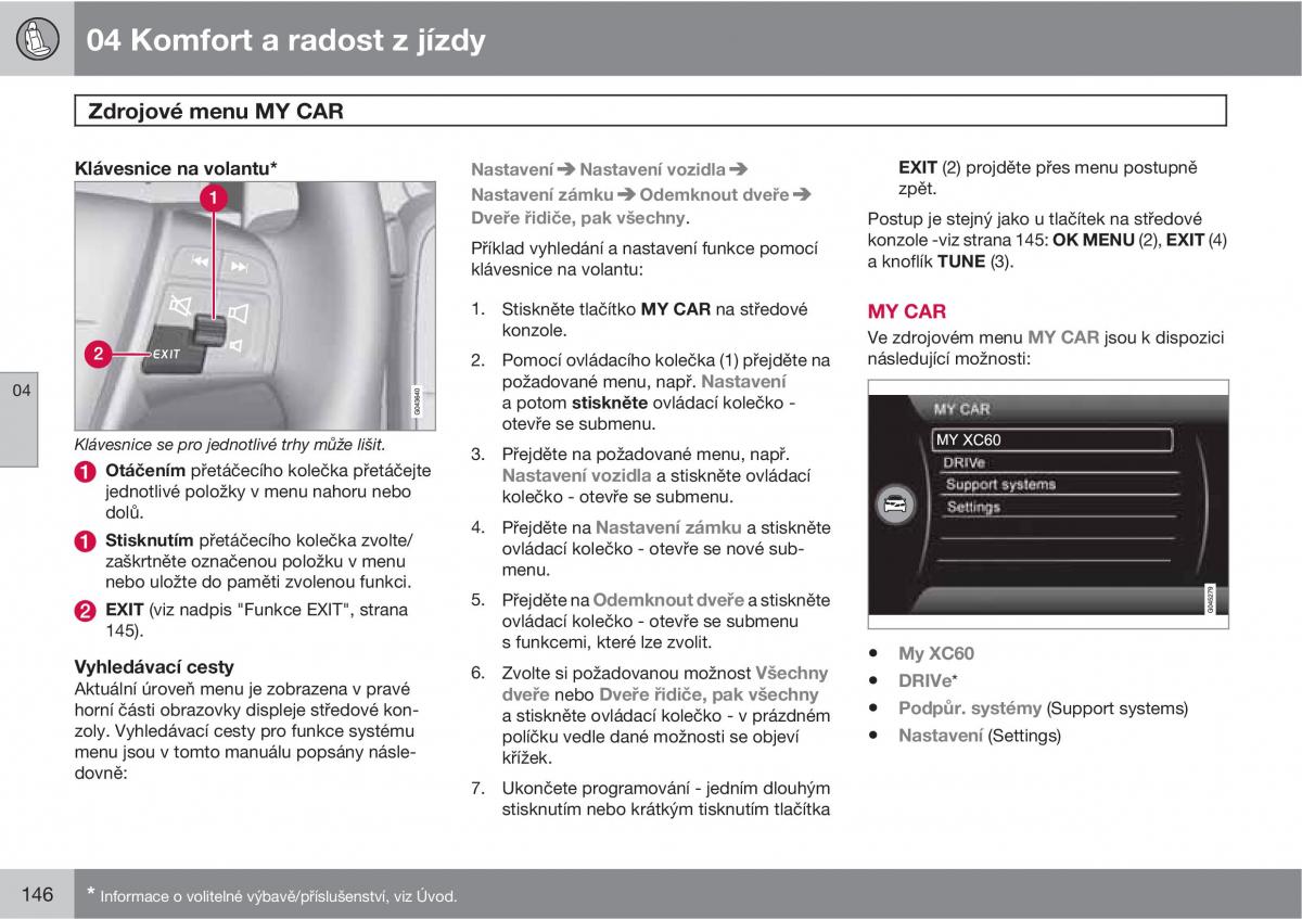 Volvo XC60 I 1 navod k obsludze / page 148